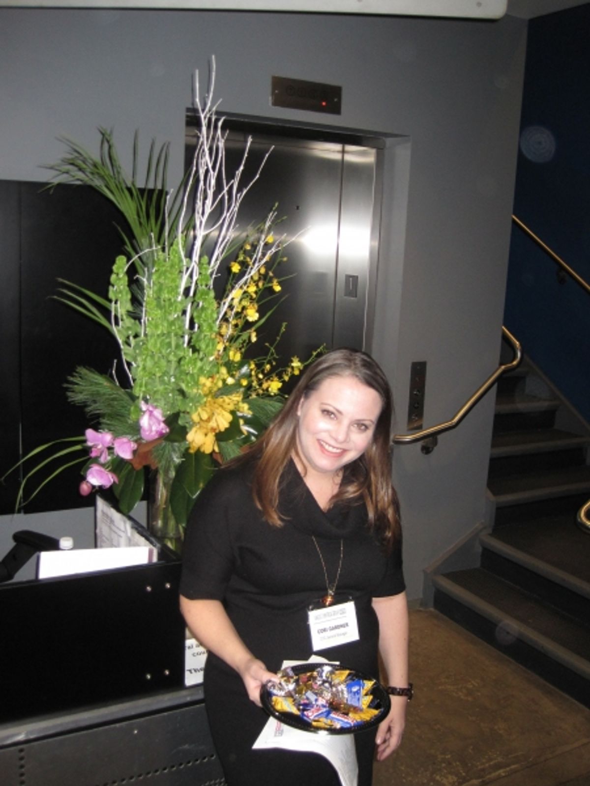 Cori Gardner welcoming the audience at 