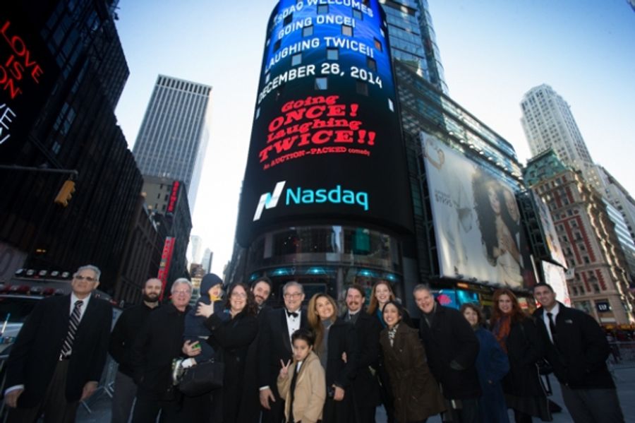 Photo Flash: Cast of GOING ONCE! LAUGHING TWICE!! Rings NASDAQ Opening Bell Image