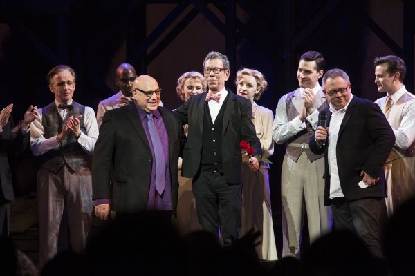 Henry Krieger, Bill Russell, Bill Condon and the Cast of 