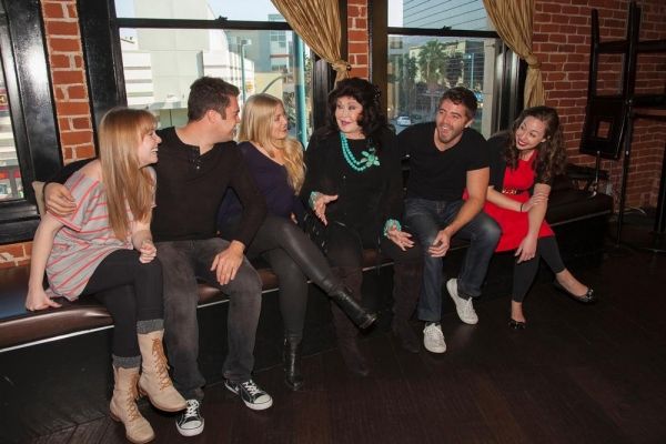 Barbara Van Orden (center) shares her experiences with Frank Sinatra with contestants Photo