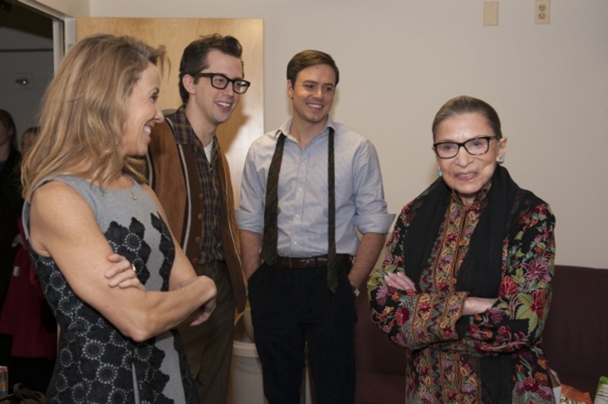Sheryl Crow, Josh Grisetti, Aaron C. Finley and Justice Ruth Bader Ginsburg at 