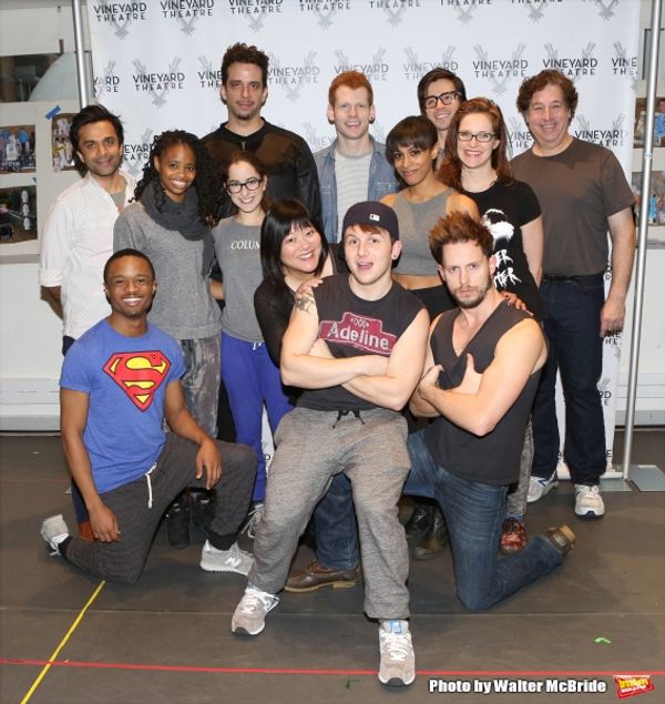 The cast; Nick Choksi, John-Michael Lyles, Carla Duren, Nick Cordero, Remy Zaken, Ann Photo