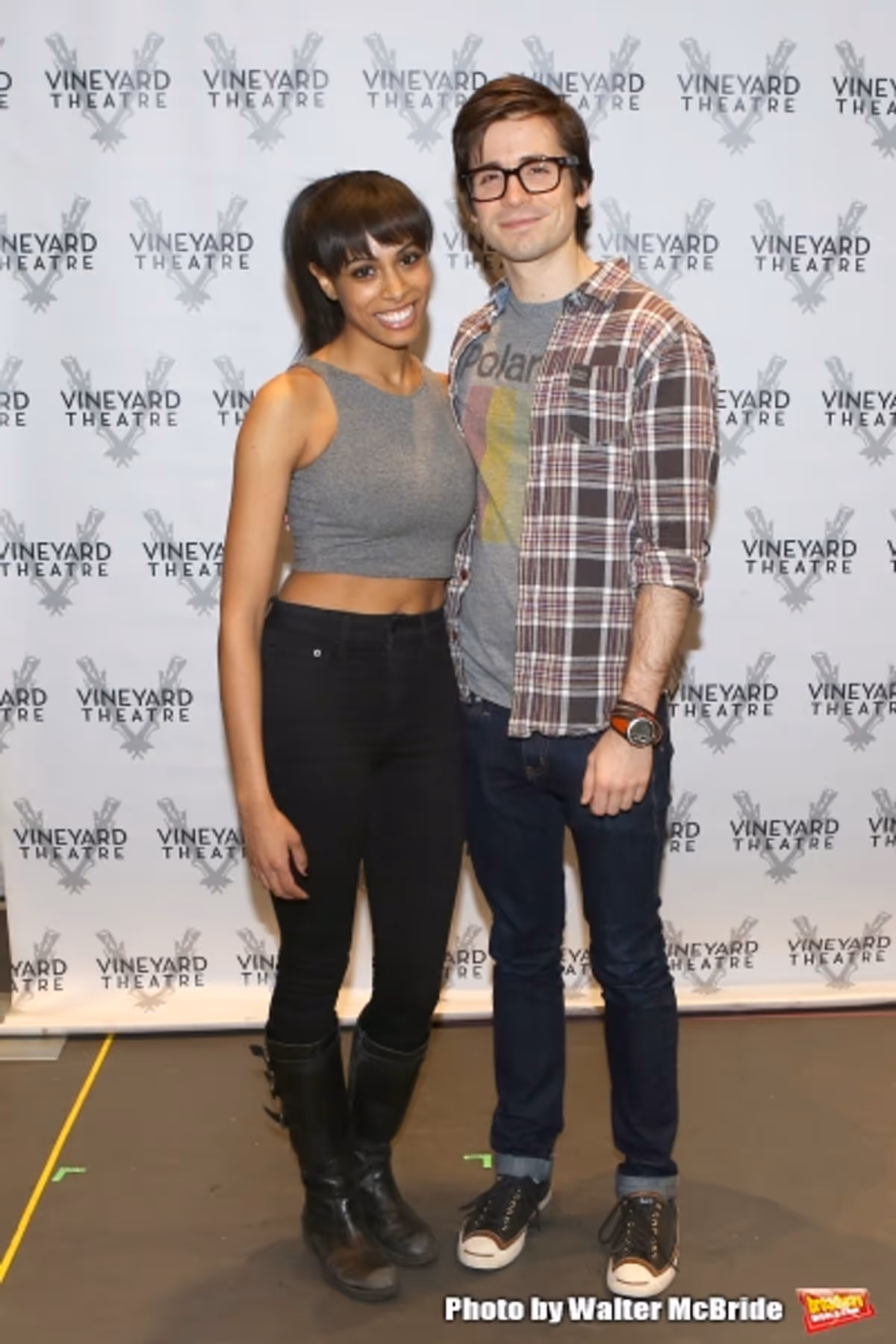 attend the Meet & greet for the Vineyard Theatre production of 'Brooklynite - A Super New Musical' at The Pershing Square Signature Center's Ford Studio on January 6, 2015 in New York City. at Meet the Cast of Vineyard Theatre's BROOKLYNITE, with Matt Doyle, Ann Harada & More!