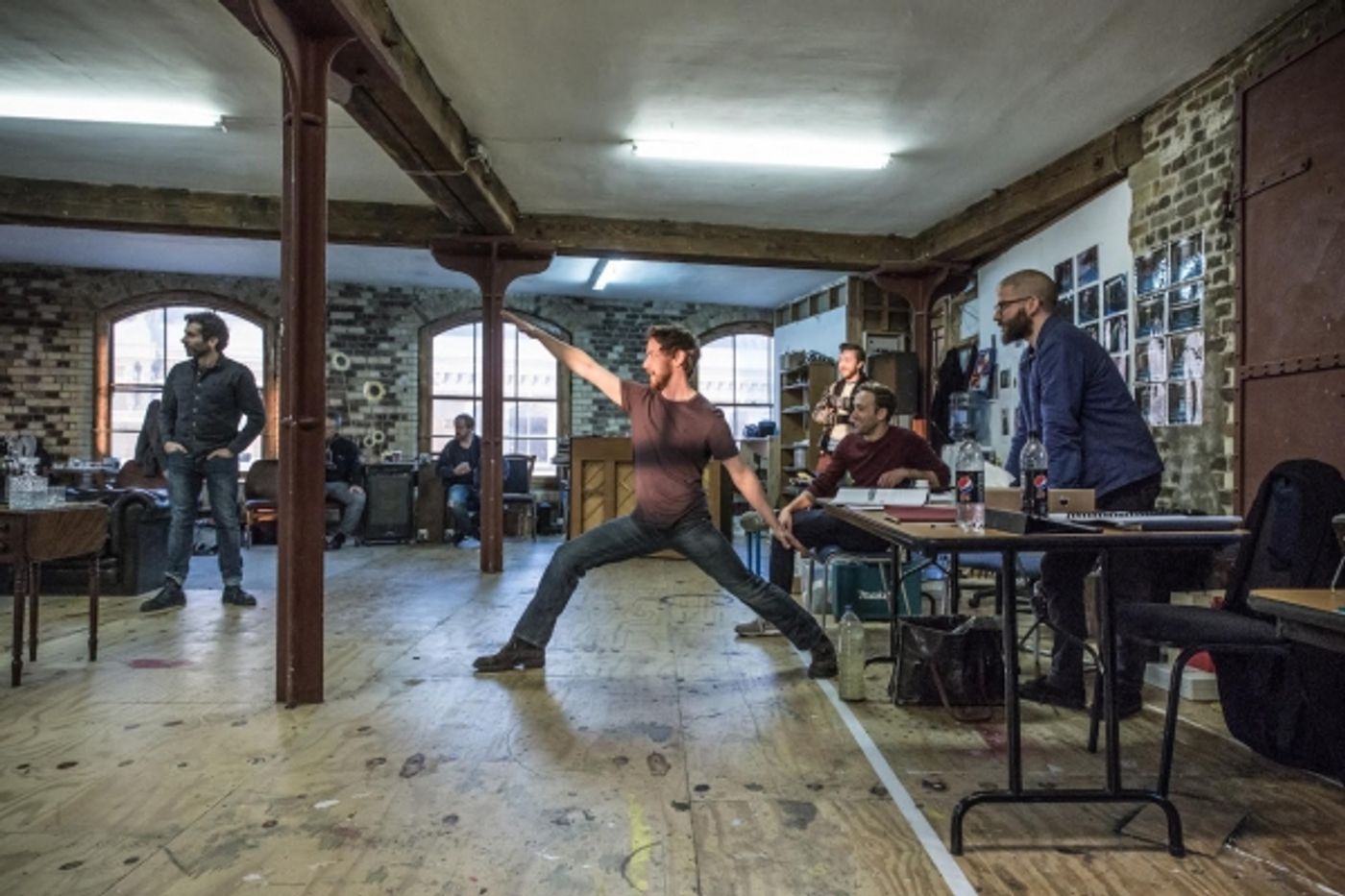 Photo Flash: In Rehearsal for Trafalgar's THE RULING CLASS with James McAvoy!  Image