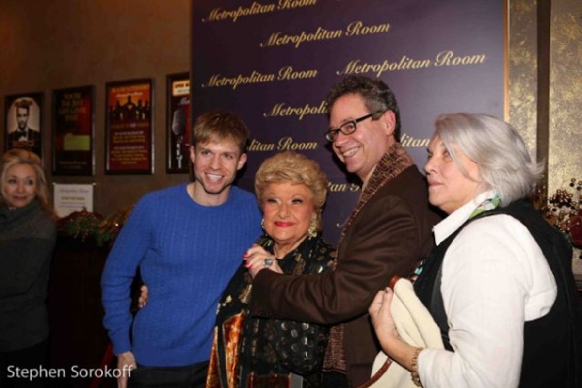 Hunter Ryan Herdlicka, Marilyn Maye, Mark Sendroff, Tyne Daly at 