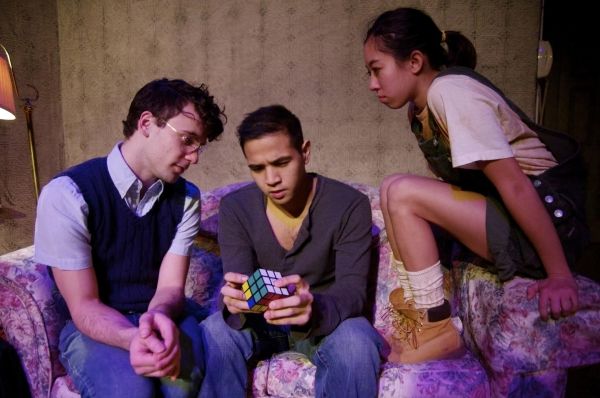 Luke Michael Grimes, Kevin Matthew Reyes and Aurora Adachi-Winter Photo
