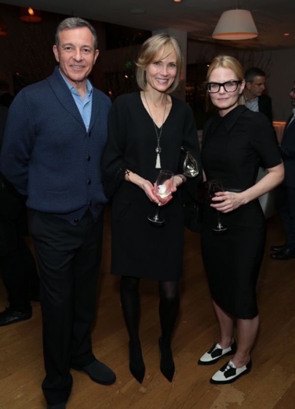 Bob Iger, Willow Bay and Jennifer Morrison arrive as Disney celebrates their 2015 Gol Photo