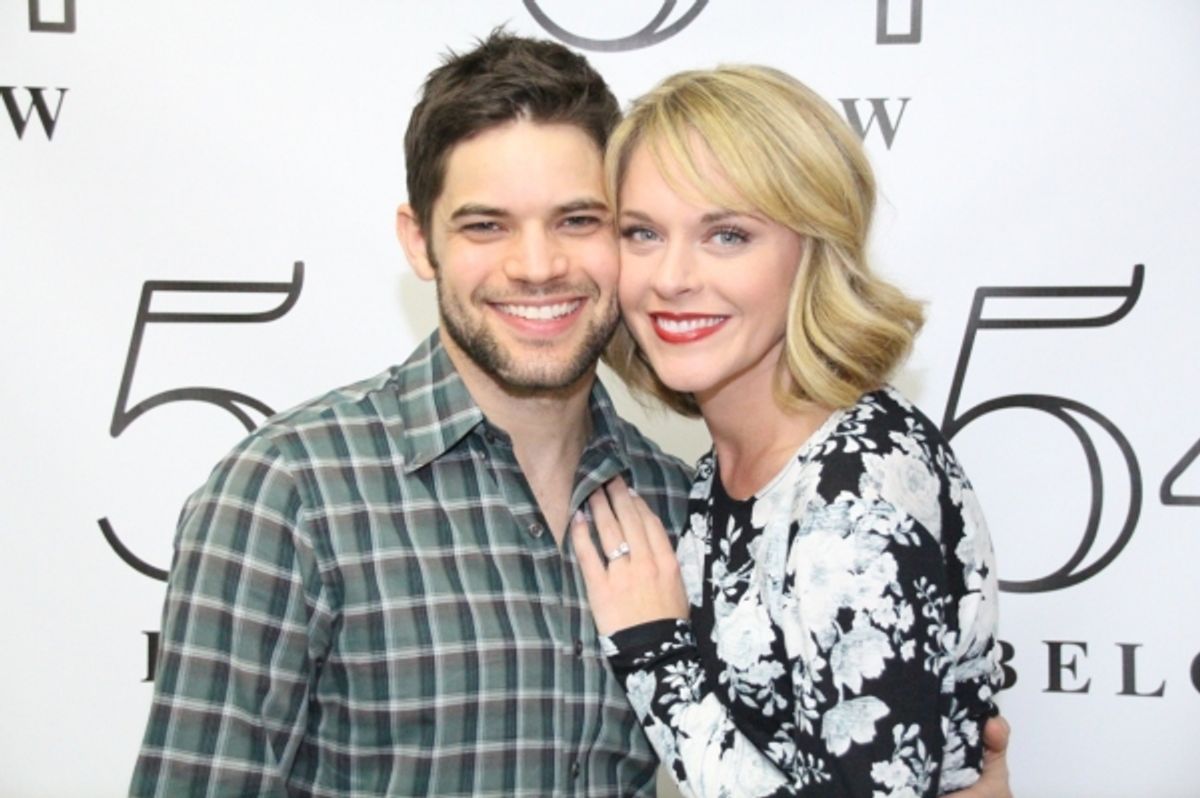 Jeremy Jordan and Ashley Spencer at 