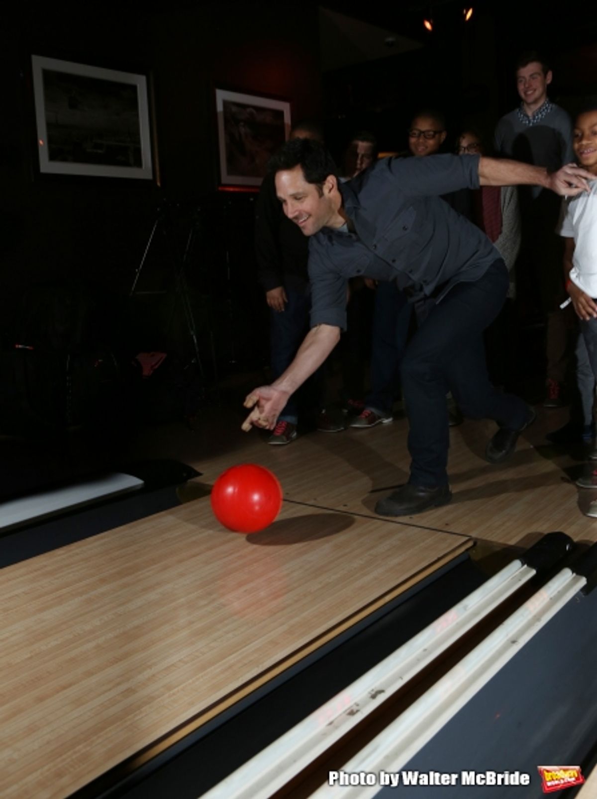 Paul Rudd bowling  at 