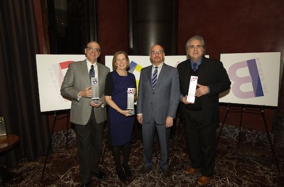 Tom Viola, Executive Director, BC/EFA; Alice M. Greenwald, Director, National 9/11 Memorial Museum; Anthony Napoli, President of Briggs, Inc.; Dean Vali, President & Owner of Bounce Music and Entertainment, January 12, 2015