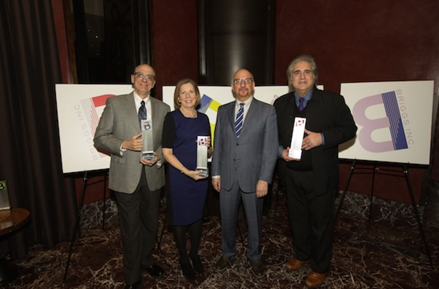 Tom Viola, Executive Director, BC/EFA; Alice M. Greenwald, Director, National 9/11 Memorial Museum; Anthony Napoli, President of Briggs, Inc.; Dean Vali, President & Owner of Bounce Music and Entertainment, January 12, 2015