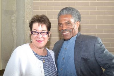 Artistic Director Molly Smith and cast member Andre De Shields Photo
