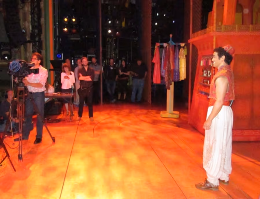 Photo Flash: ALADDIN Cast Preps for Appearance on JEOPARDY Tomorrow! Image