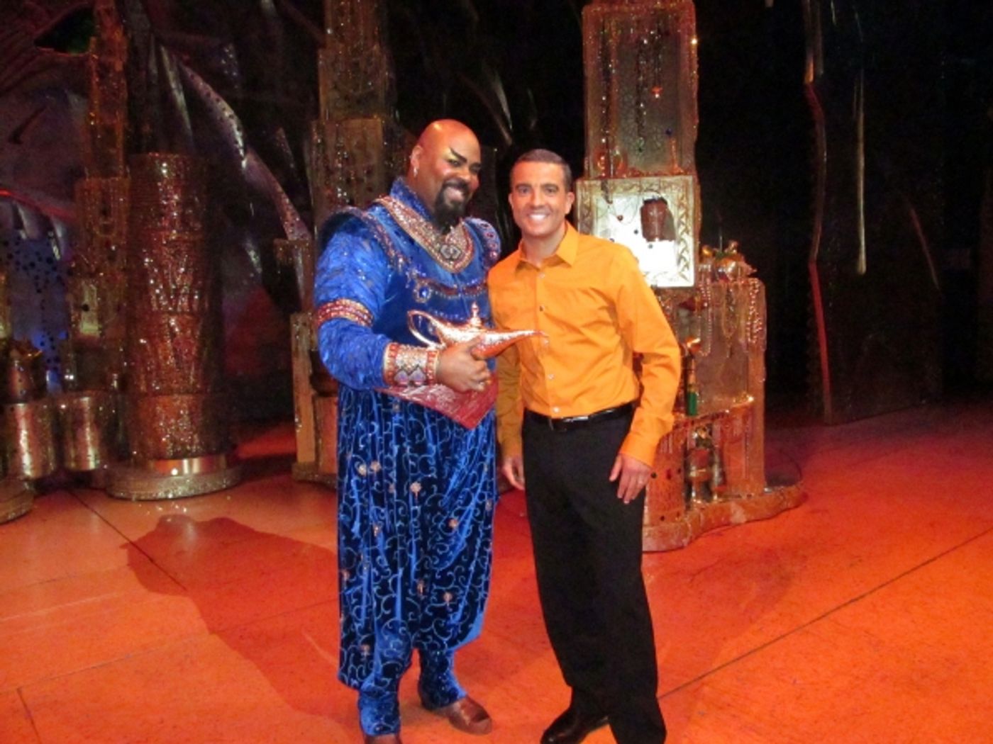 Photo Flash: ALADDIN Cast Preps for Appearance on JEOPARDY Tomorrow!  Image