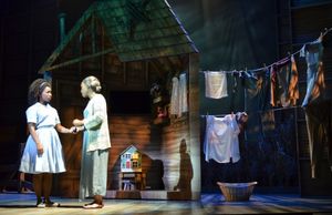 Dorothy (Destinee Rea) and Aunt Em (Brenda Braxton) in the 'calm before the storm' of Kansas @ BroadwayWorld Dorothy (Destinee Rea) and Aunt Em (Brenda Braxton) in the 'calm before the storm' of Photo