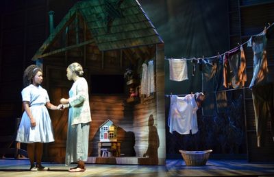 Dorothy (Destinee Rea) and Aunt Em (Brenda Braxton) in the 'calm before the storm' of Photo