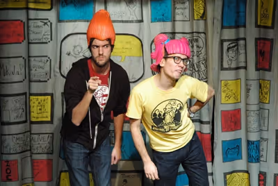 Barrel of Monkeys Company Members Nick Hart and Tai Palmgren Photo