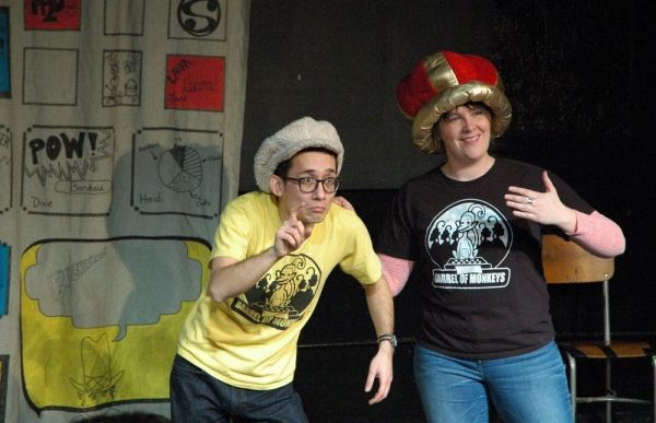 Barrel of Monkeys Company Members Tai Palmgren and Gwen Tulin Photo