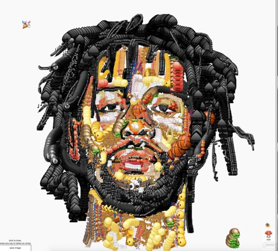 Photo Flash: Artist YUNG JAKE Creates Celebrity Portraits Using Emojis Image