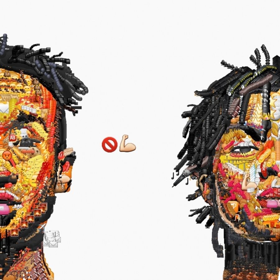 Photo Flash: Artist YUNG JAKE Creates Celebrity Portraits Using Emojis Image