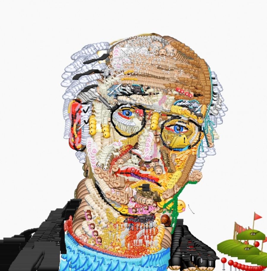Photo Flash: Artist YUNG JAKE Creates Celebrity Portraits Using Emojis Image