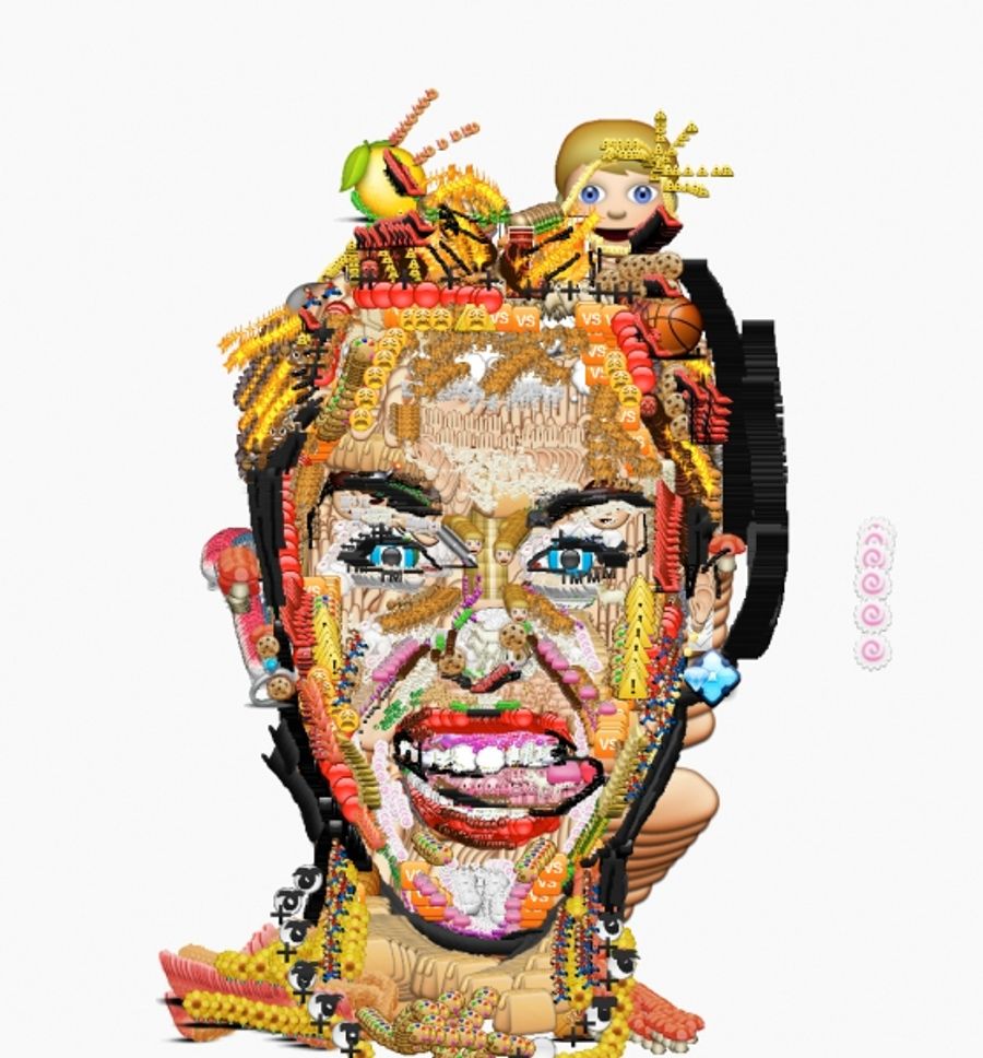 Photo Flash: Artist YUNG JAKE Creates Celebrity Portraits Using Emojis Image