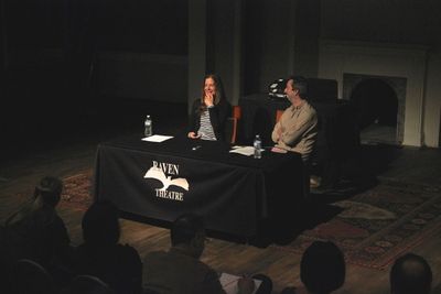 Hallie Foote (left), interviewed by Henry Wishcamper for Raven's 'A Conversation with Photo