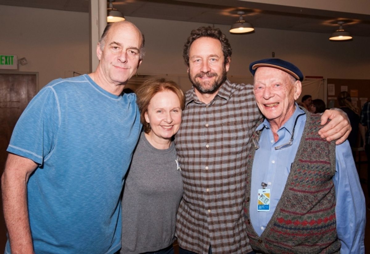Cast members John Bedford Lloyd, Kate Burton, Sam Robards and Alan Mandell at 