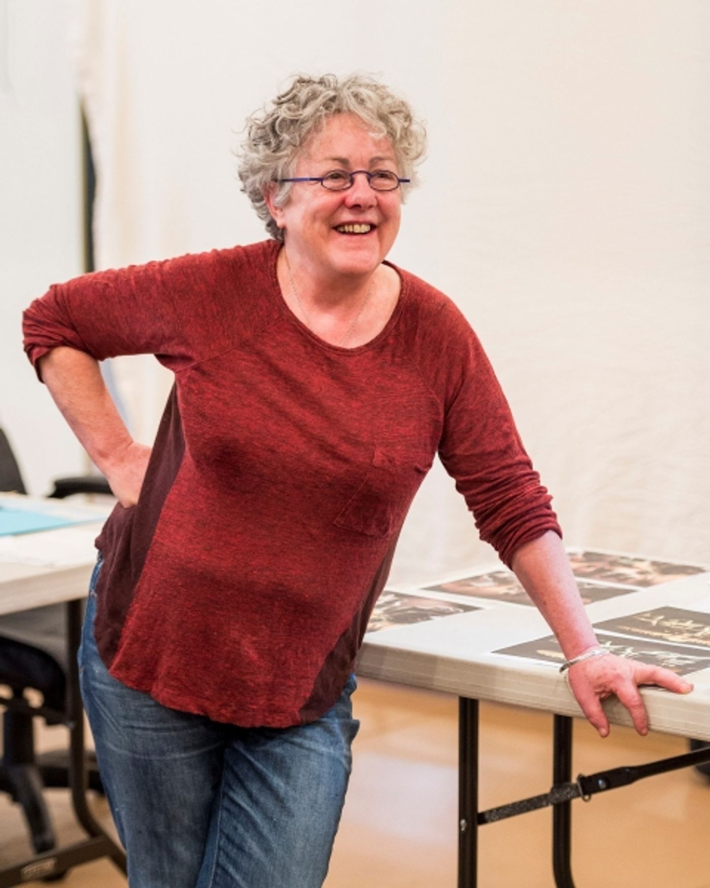 Photo Flash: In Rehearsal with Kate Burton and More for THE PRICE at the Taper  Image