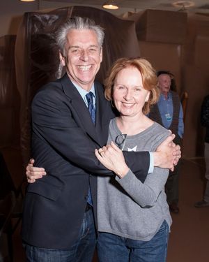 CTG Artistic Director Michael Ritchie with his wife, cast member Kate Burton @ BroadwayWorld CTG Artistic Director Michael Ritchie with his wife, cast member Kate Burton Photo