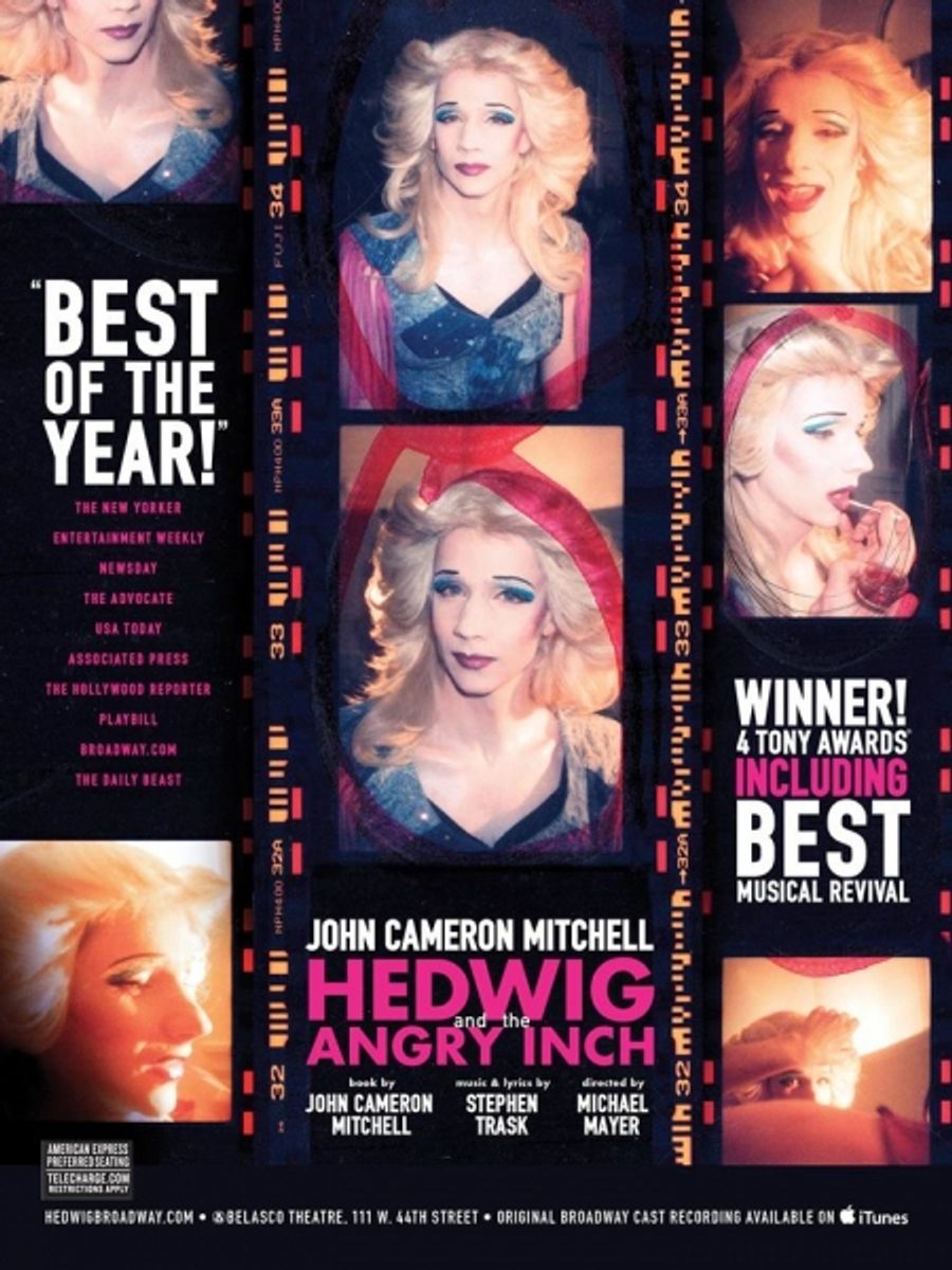 Photo Flash: HEDWIG Goes Vintage with New Promo Collage Featuring John Cameron Mitchell Image