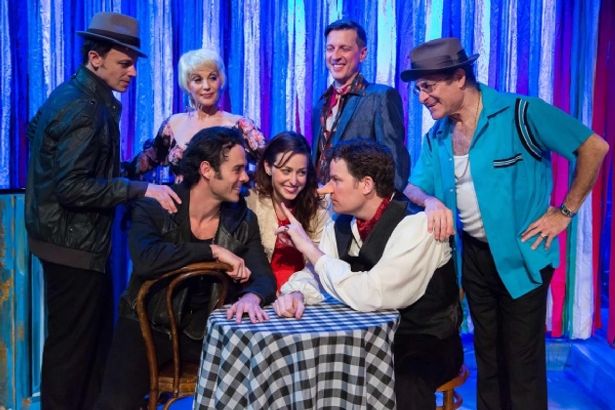 (Back Row) Craig McEldowney, Valerie Perri, Chad Borden and Barry Pearl; (At Table) Chad Doreck, Suzanne Petrela and Tim Martin Gleason at 