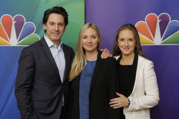 ALLEGIANCE -- Pictured: Scott Cohen, Hope Davis, Jennifer Salke; President, NBC Enter Photo