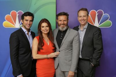 Â A.D. -- Pictured: Juan Pablo di Pace, Roma Downey; Executive Producer, Mark Burne Photo