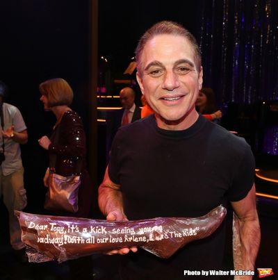 Tony Danza with a 'Break-A-Leg' chocolate Photo