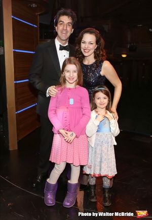 Jason Robert Brown and wife Georgia Stitt with family Photo