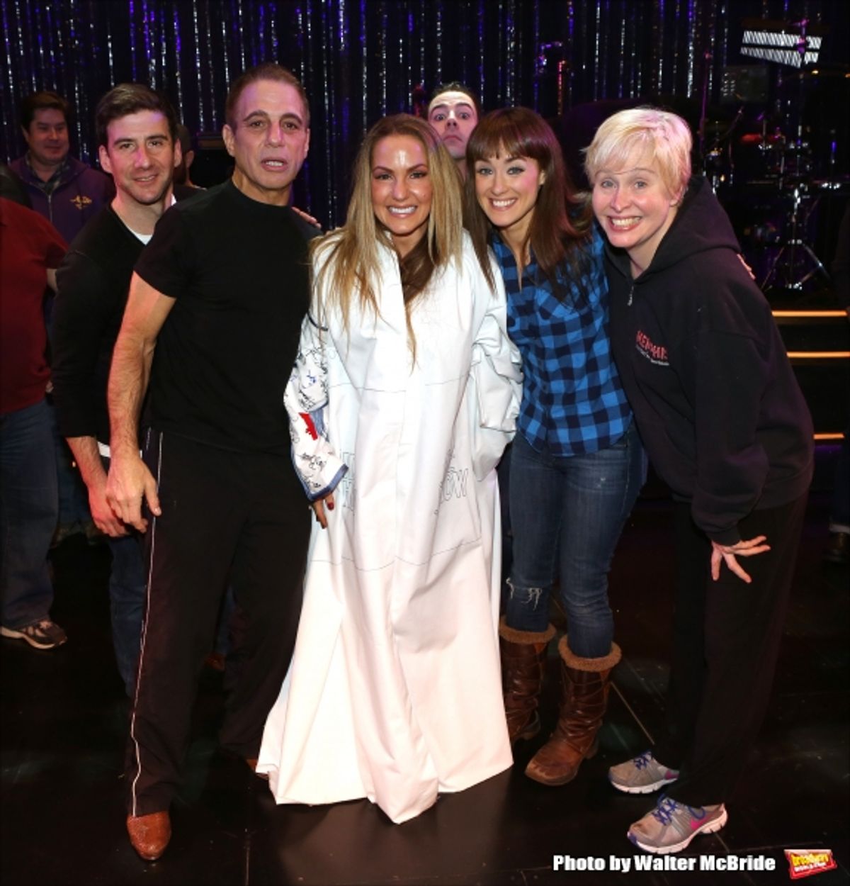 David Josefsberg, Tony Danza, Katie Webber, Rob McClure, Brynn O'Malley and Nancy Opel  at 