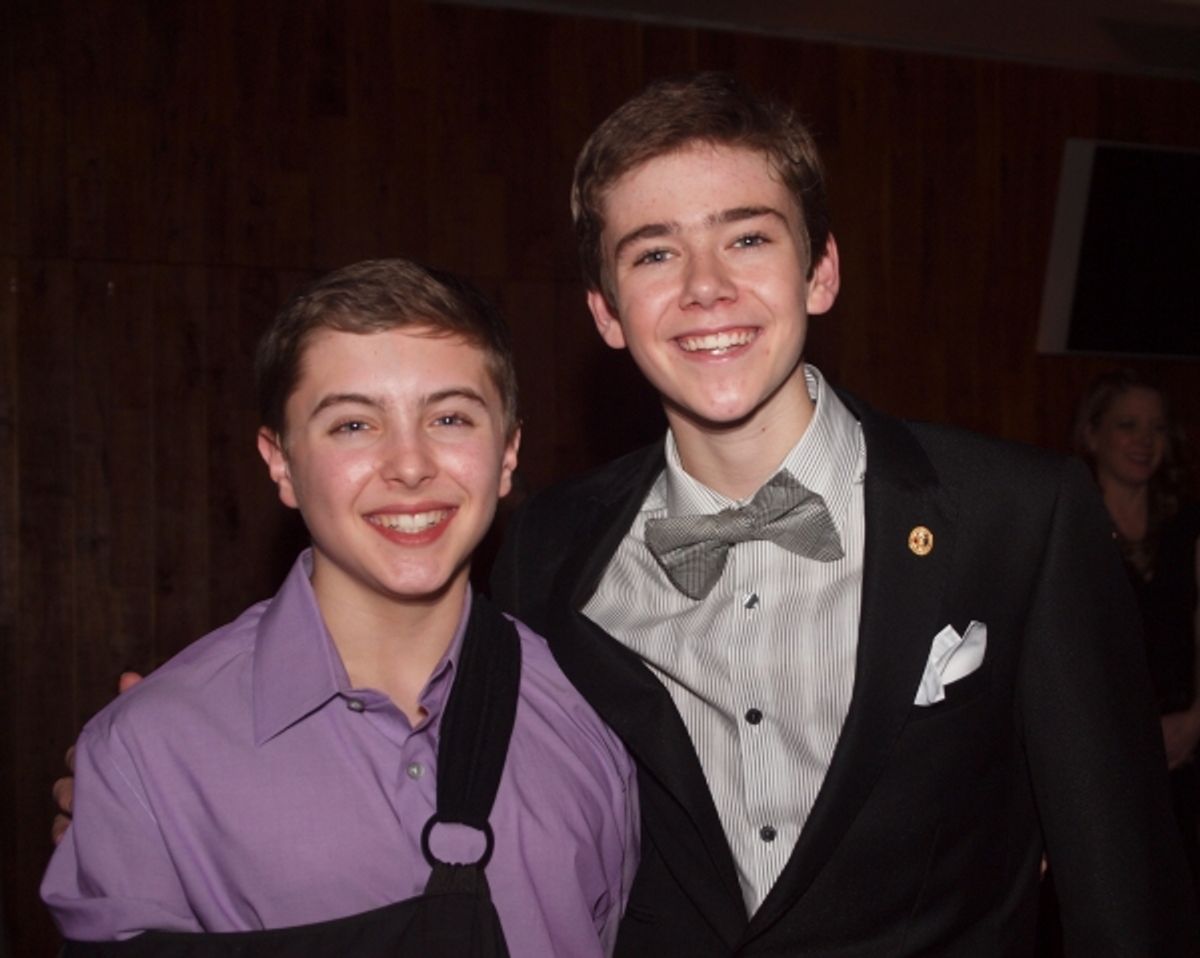 Noah Parets and R.J. Higton at 