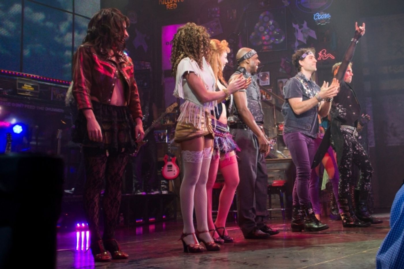 Photo Coverage: Rockers Unite! ROCK OF AGES Casts of Past and Present Return for Final Broadway Bows!  Image