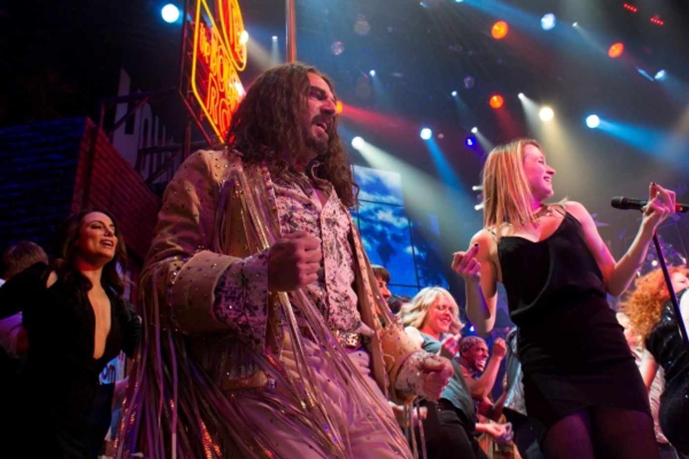 Photo Coverage: Rockers Unite! ROCK OF AGES Casts of Past and Present Return for Final Broadway Bows!  Image