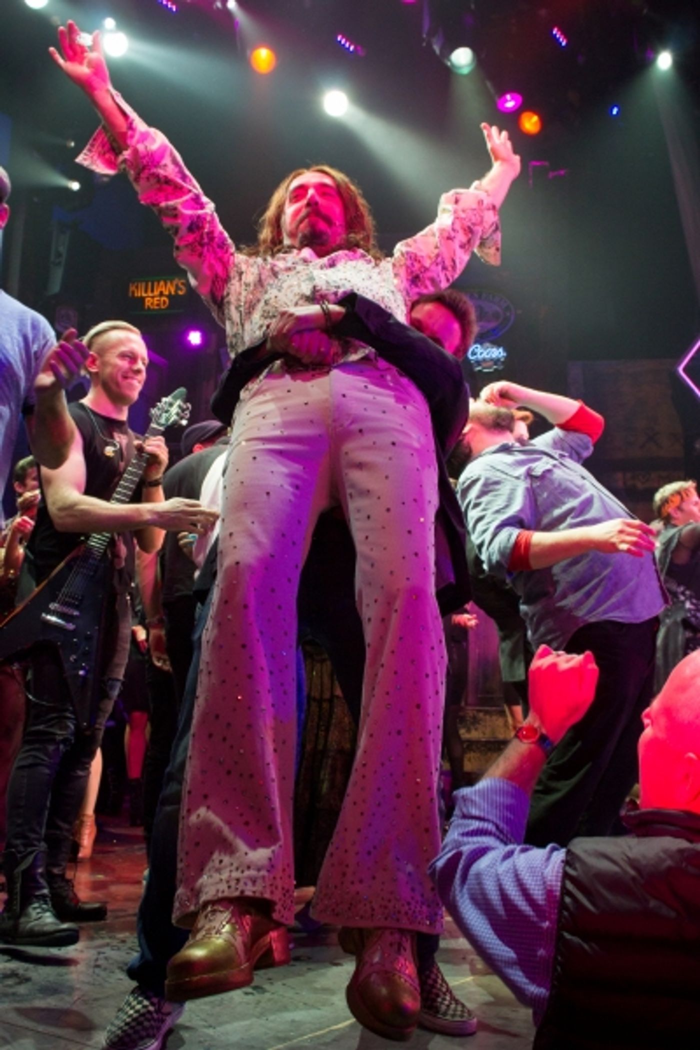 Photo Coverage: Rockers Unite! ROCK OF AGES Casts of Past and Present Return for Final Broadway Bows!  Image