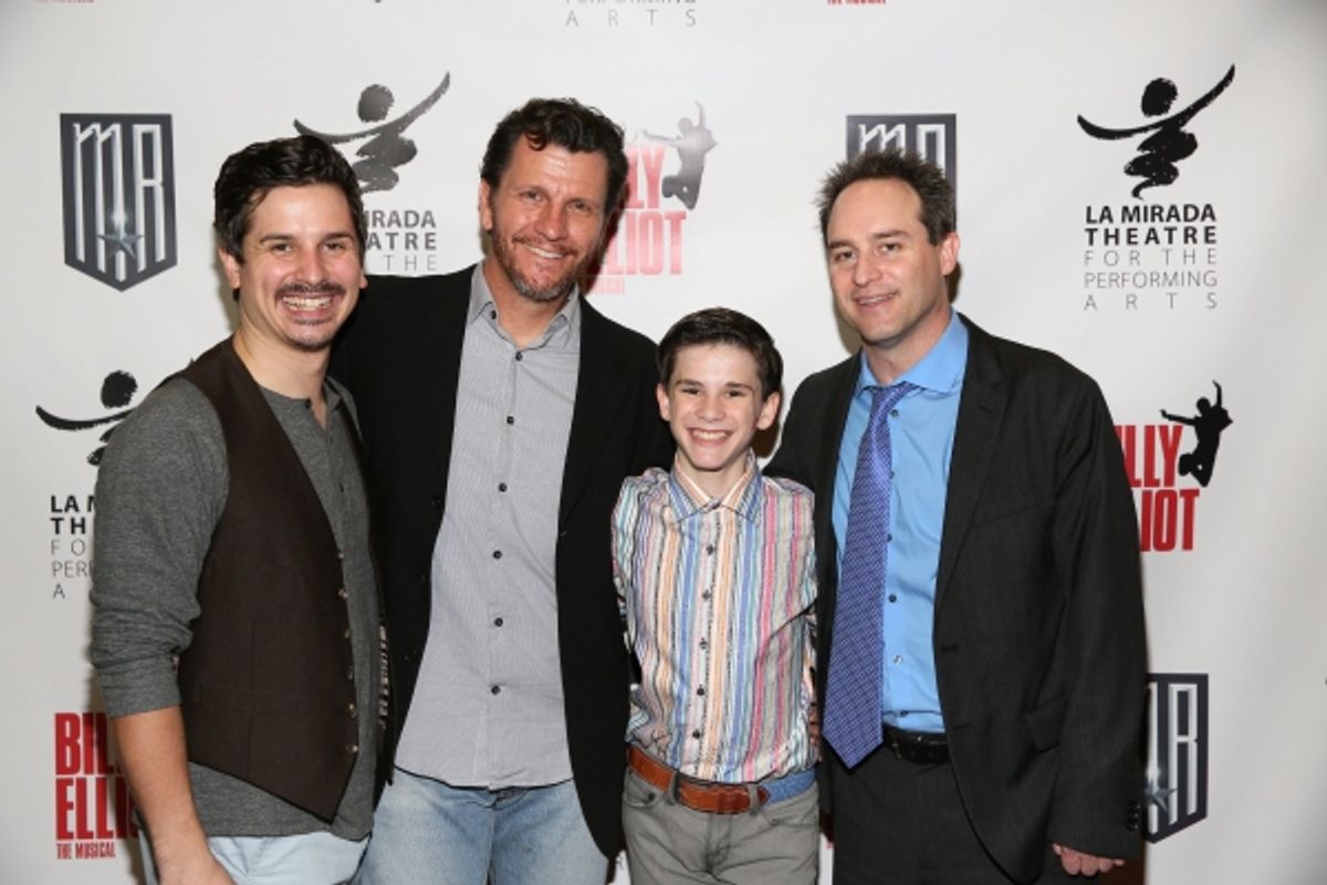 Cast members Stephen Weston, David Atkinson, Michael Tobin and Director Brian Kite at 