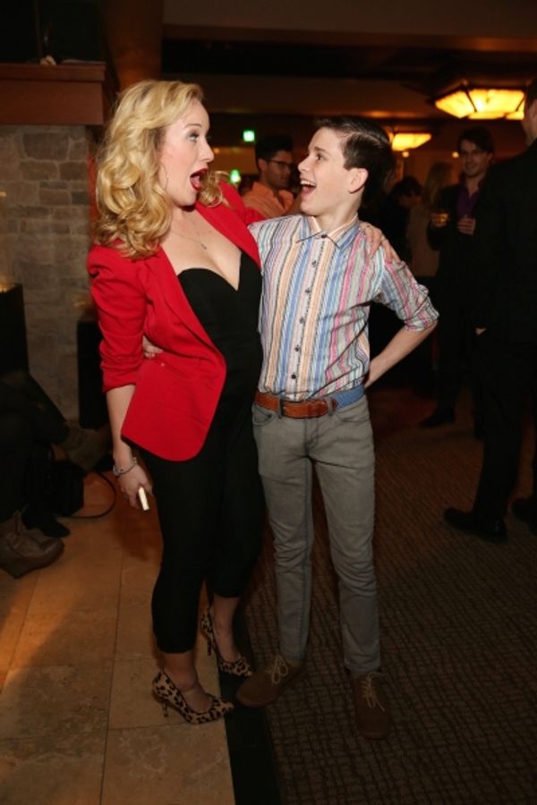 Cast members Hanna Jean Simmons and Michael Tobin Photo