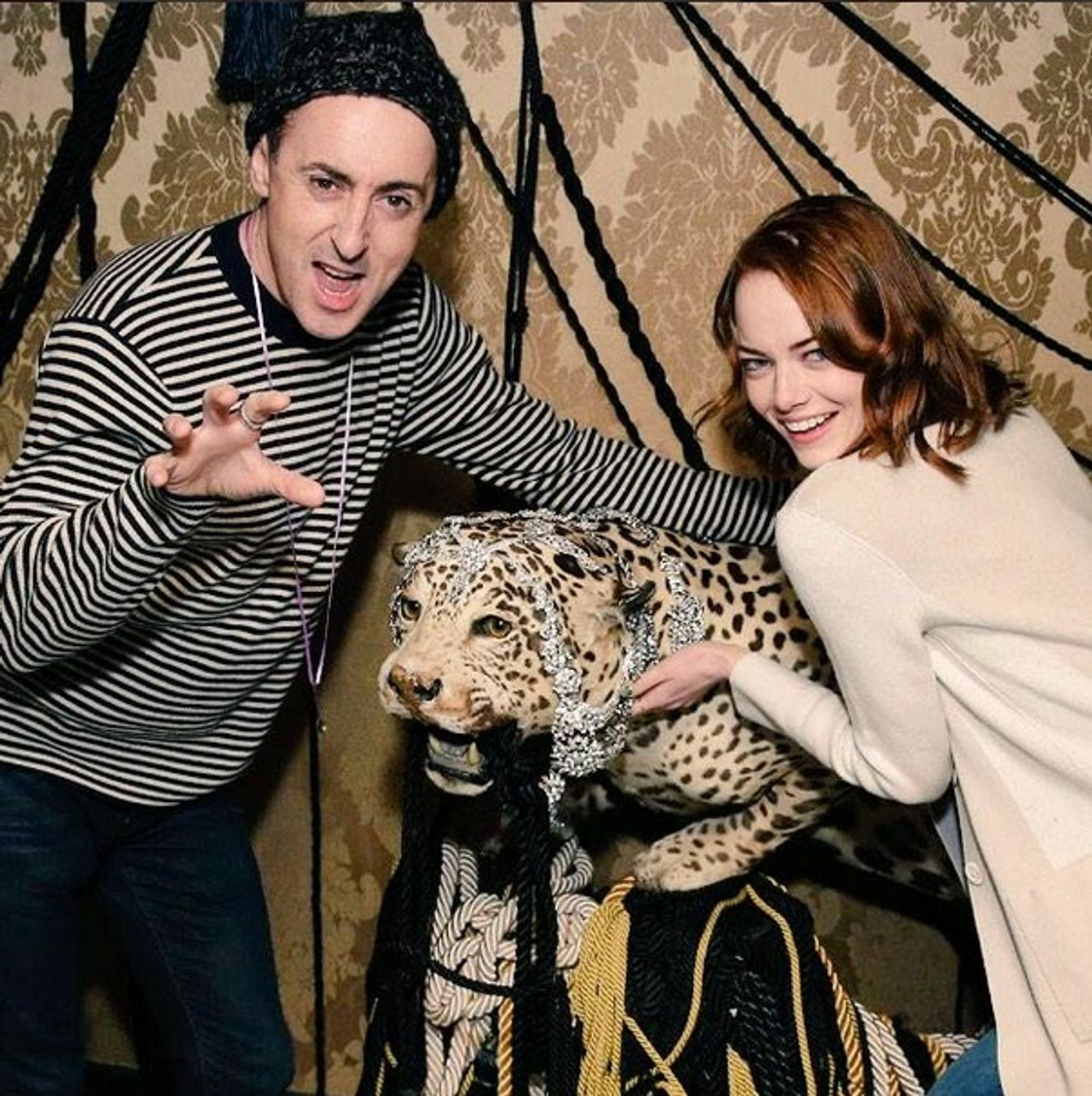 Photo: CABARET's Emma Stone & Alan Cumming Treat Cast to a Night on the Town!  Image