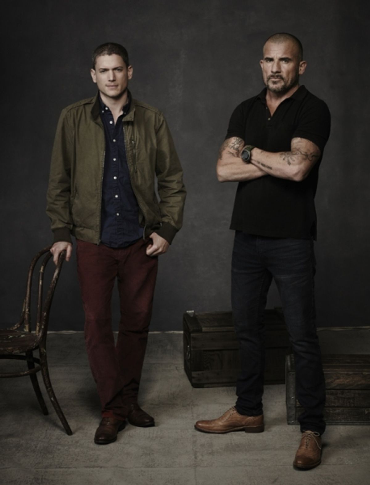 Wentworth Miller and Dominic Purcell at 