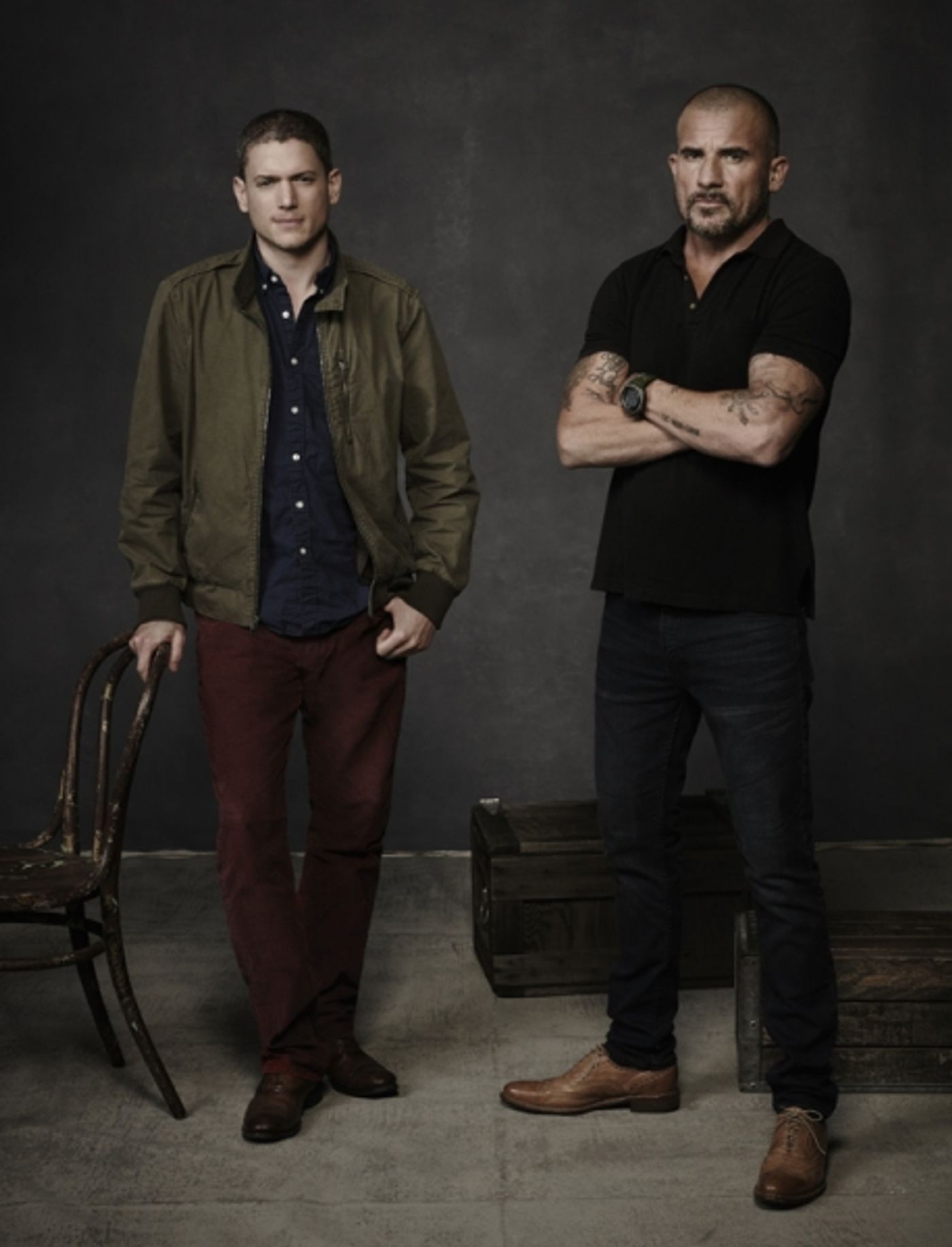 Photo Flash: First Look at PRISON BREAK's Wentworth Miller and Dominic Purcell on THE FLASH  Image