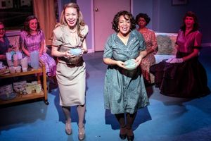 Cassie Thompson and Sasha Smith with (back, left to right) Elise Mayfield, Lizzie Sch Photo