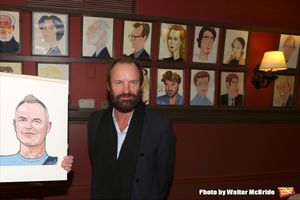 Sting attends his caricature unveiling at Sardi's on January 20, 2015 in New York Cit Photo