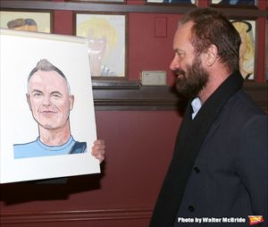 Sting attends his caricature unveiling at Sardi's on January 20, 2015 in New York Cit Photo