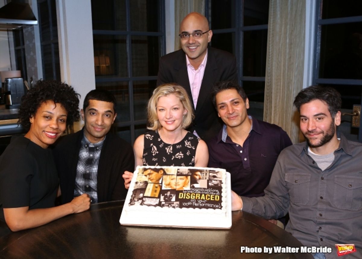 Karen Pittman, Danny Ashok, Gretchen Mol, playwright Ayad Akhtar, Hari Dhillon and Josh Radnor  at 